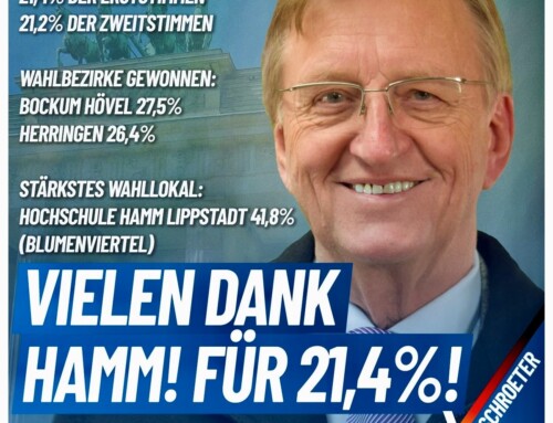 Pressemitteilung – Ratsherr Georg Schroeter aus Hamm zieht in den Bundestag ein – Ein Sieg für die Demokratie!