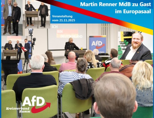 Veranstaltungsbericht – Besuch von MdB Martin E. Renner im Europasaal Hamm
