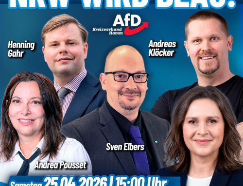 AfD-Veranstaltung – NRW WIRD BLAU – AfD Kreisverband-Hamm lädt ein