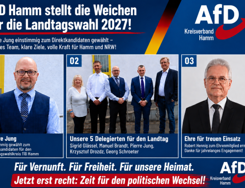 Pierre Jung einstimmig gewählt – AfD Hamm startet entschlossen in den Landtagswahlkampf 2027